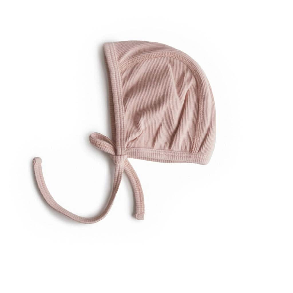 Mushie Ribbed Baby Bonnet, ANB BABY