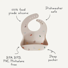 Mushie Silicone Baby Bib, ANB BABY