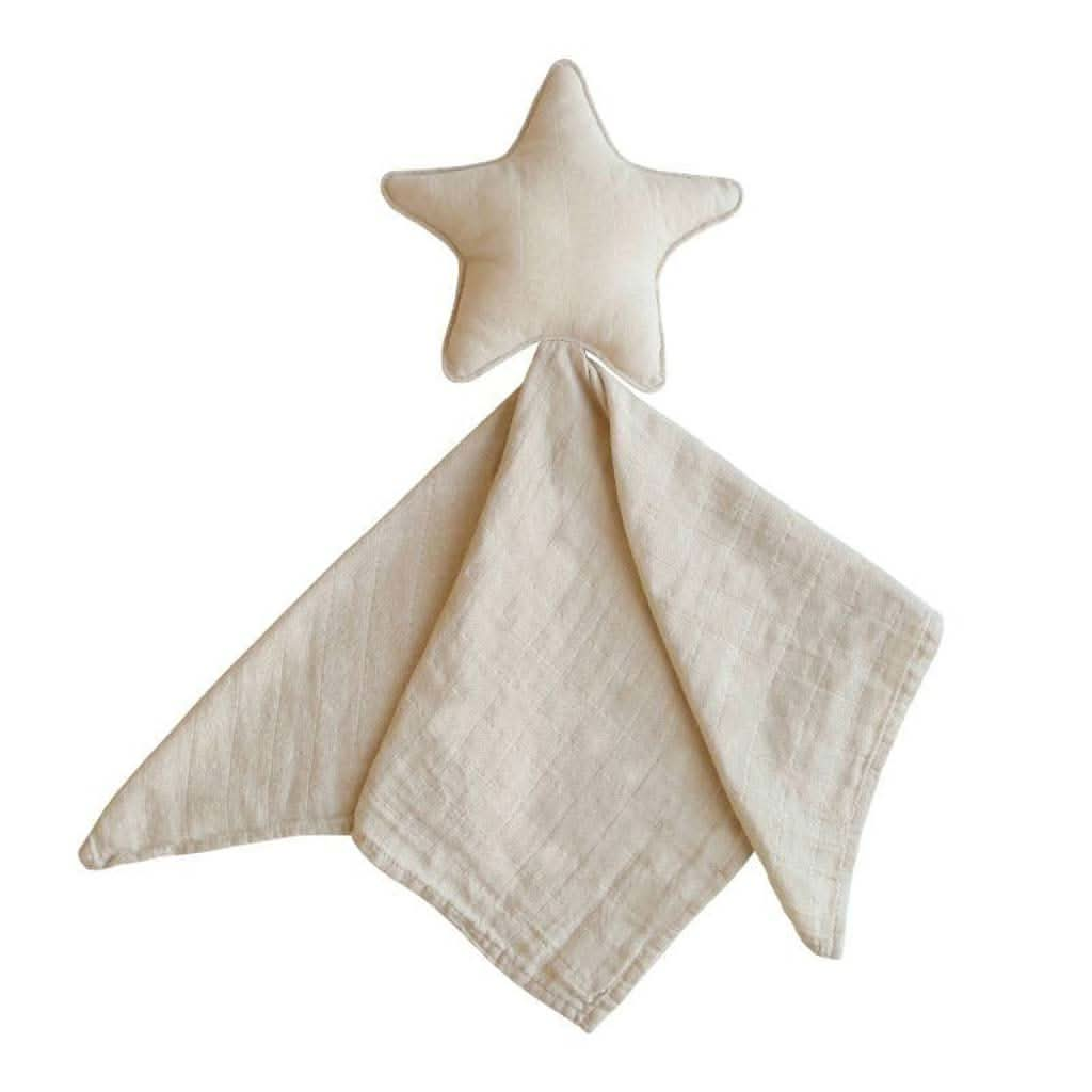 Mushie Star Lovey Crib Toy, Fog, ANB BABY