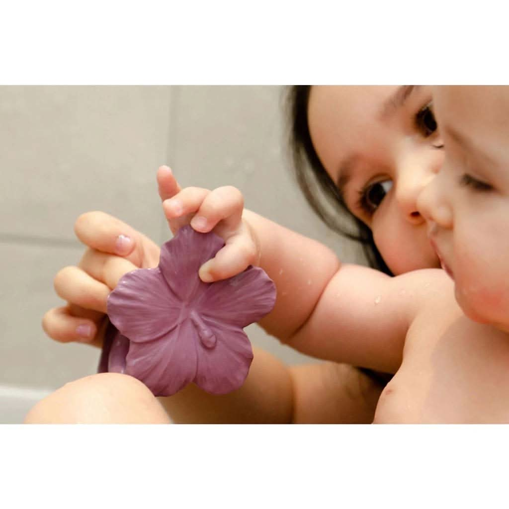 Natruba Hawaii Flower Teether, Purple, ANB BABY