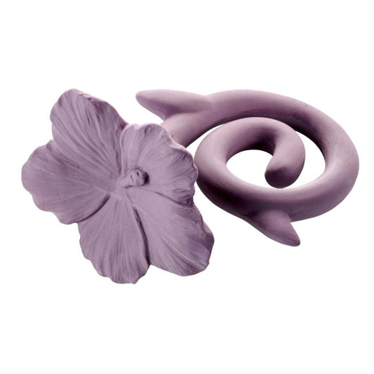 Natruba Hawaii Flower Teether, Purple, ANB BABY