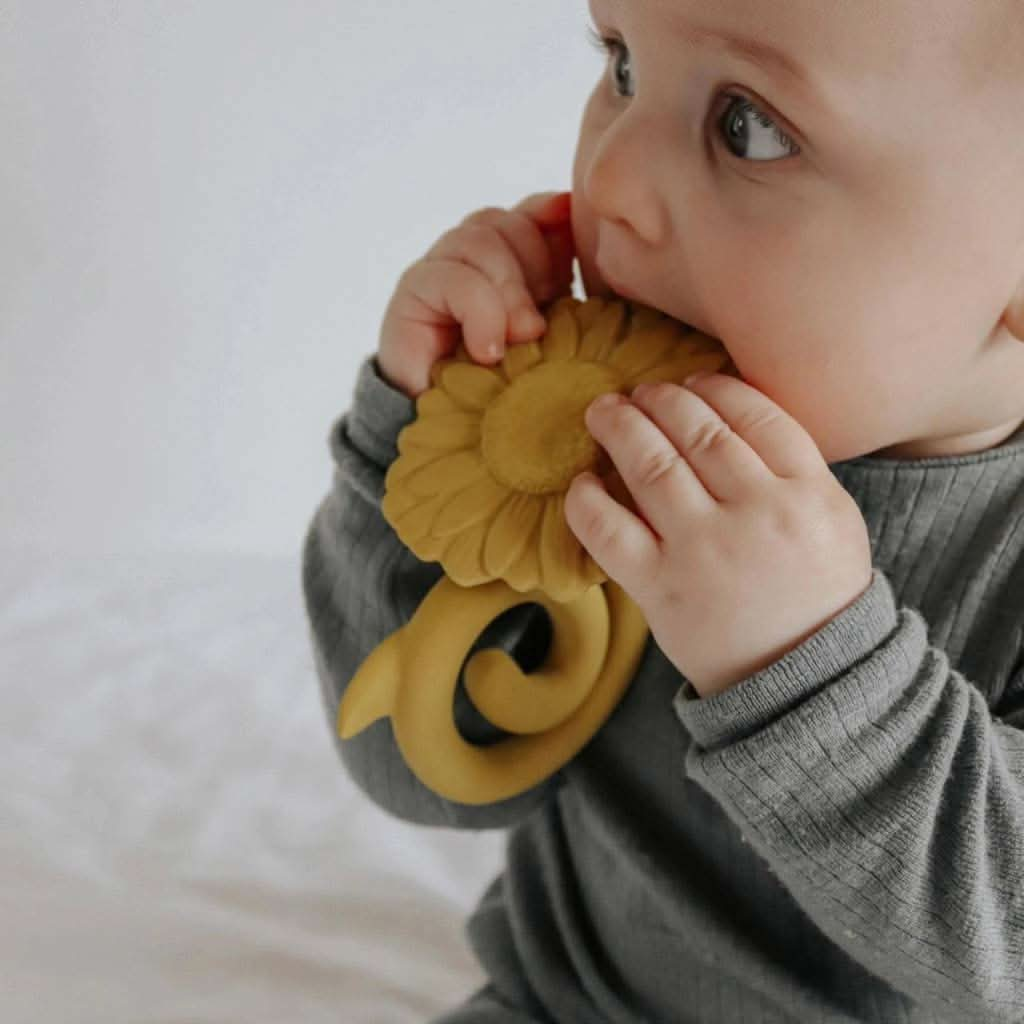 Natruba Sunflower Teether, Yellow, ANB BABY