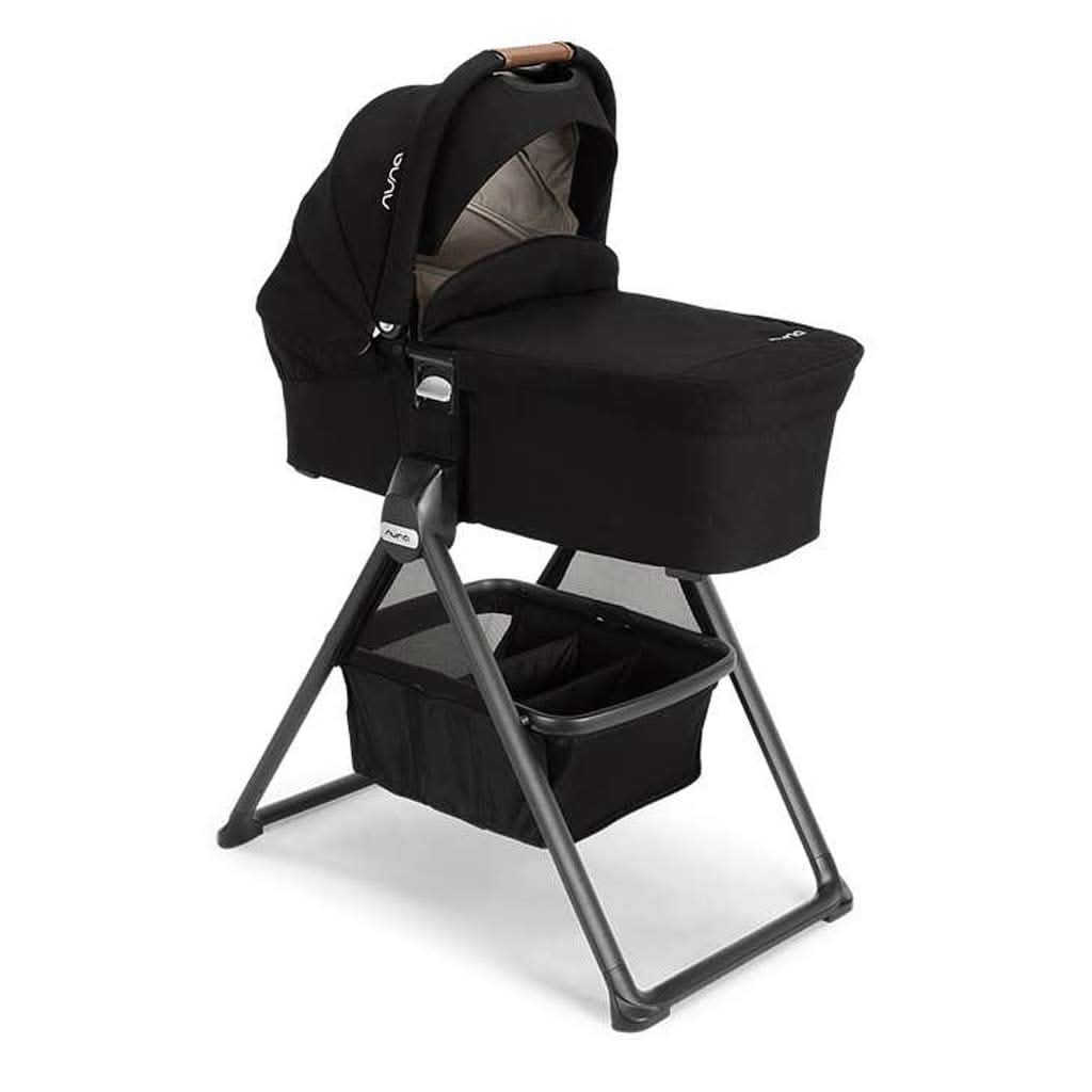 Nuna MIXX Next Bassinet + Stand, Caviar, ANB BABY