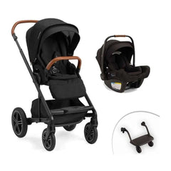 Nuna Mixx Next Stroller + PIPA Aire RX Travel System, Caviar, ANB BABY