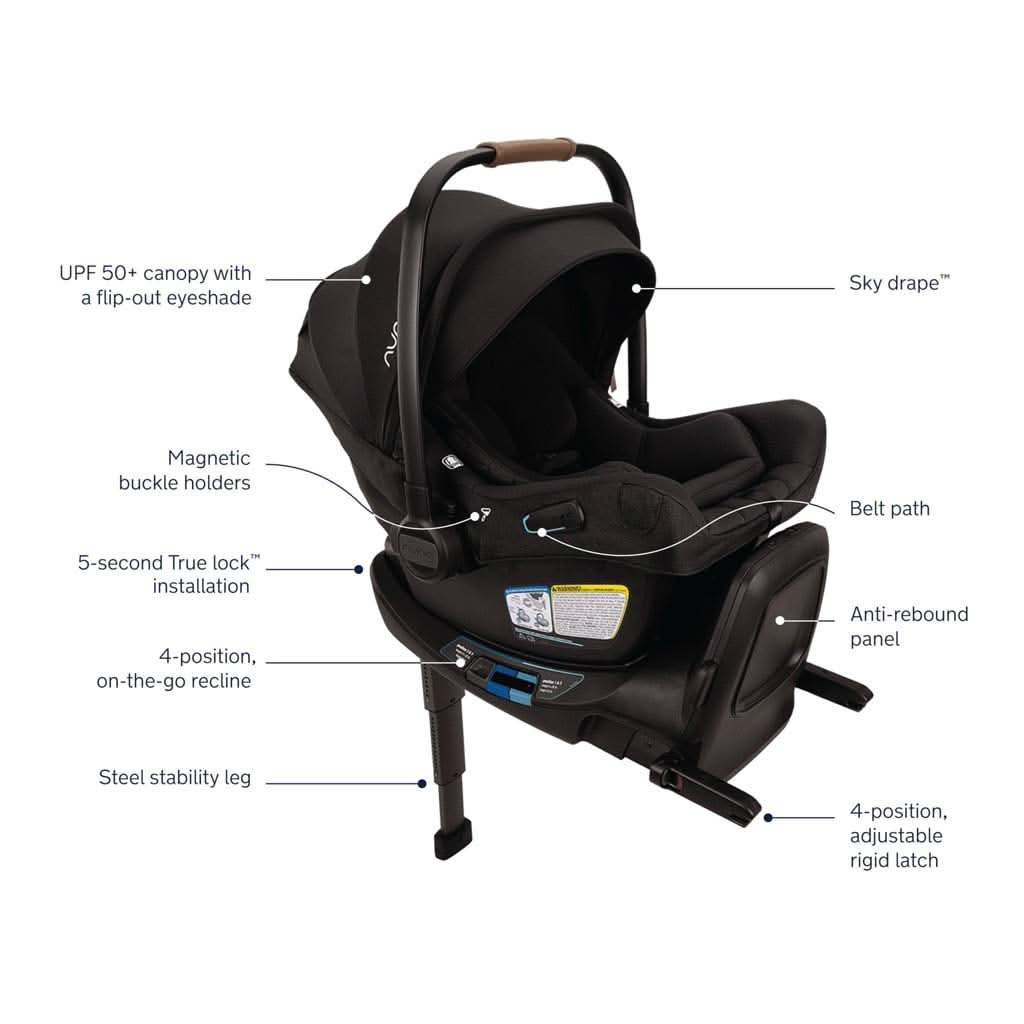 Nuna PIPA Aire RX Infant Car Seat with RELX Base, ANB BABY