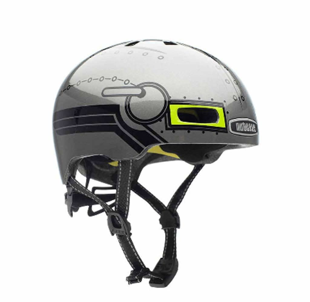 Nutcase Little Nutty Robo Boy Gloss MIPS Helmet, Youth, ANB BABY