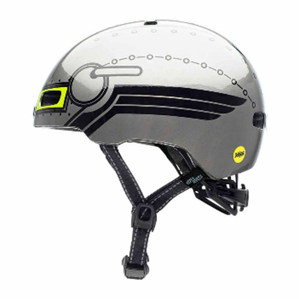 Nutcase Little Nutty Robo Boy Gloss MIPS Helmet, Youth, ANB BABY