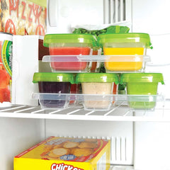 OXO Tot 12 - Piece Baby Blocks Food Storage Container, Green, ANB BABY