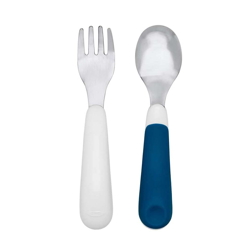 OXO TOT On - The - Go Fork And Spoon Set with Carrying Case, ANB BABY