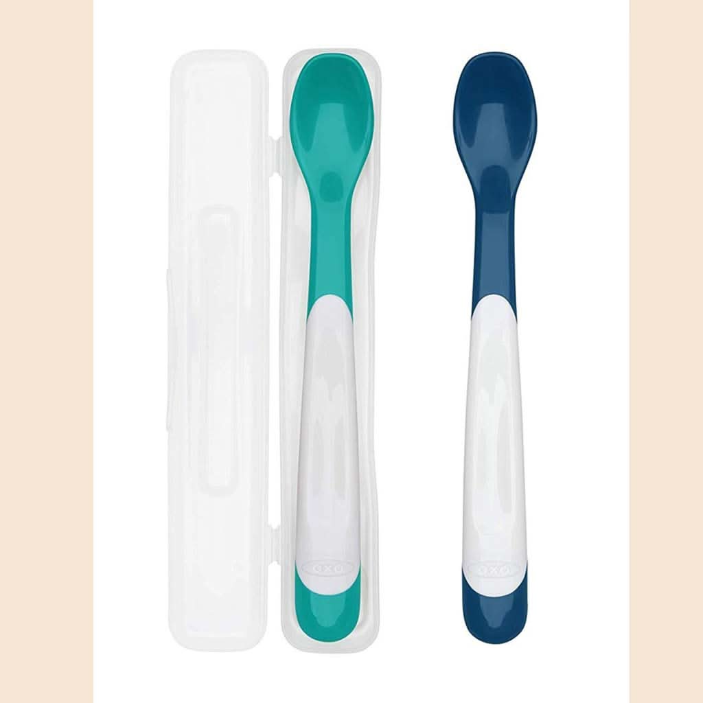 OXO TOT On - The - Go Infant Feeding Spoon with Case, ANB BABY