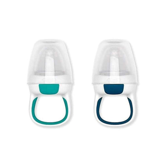 OXO Tot Silicone Self Feeder, 2 - Pack, Navy/Teal, ANB BABY