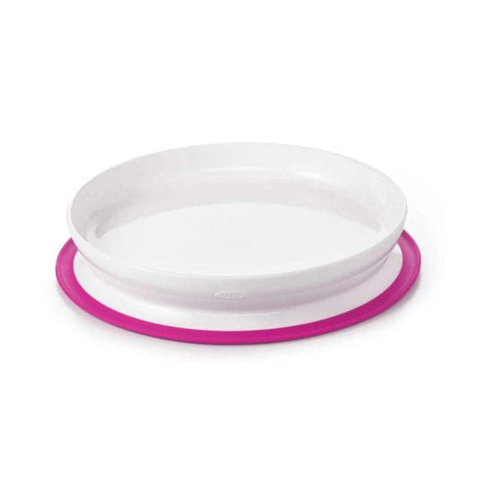 OXO Tot Stick & Stay Plate, Pink, ANB BABY