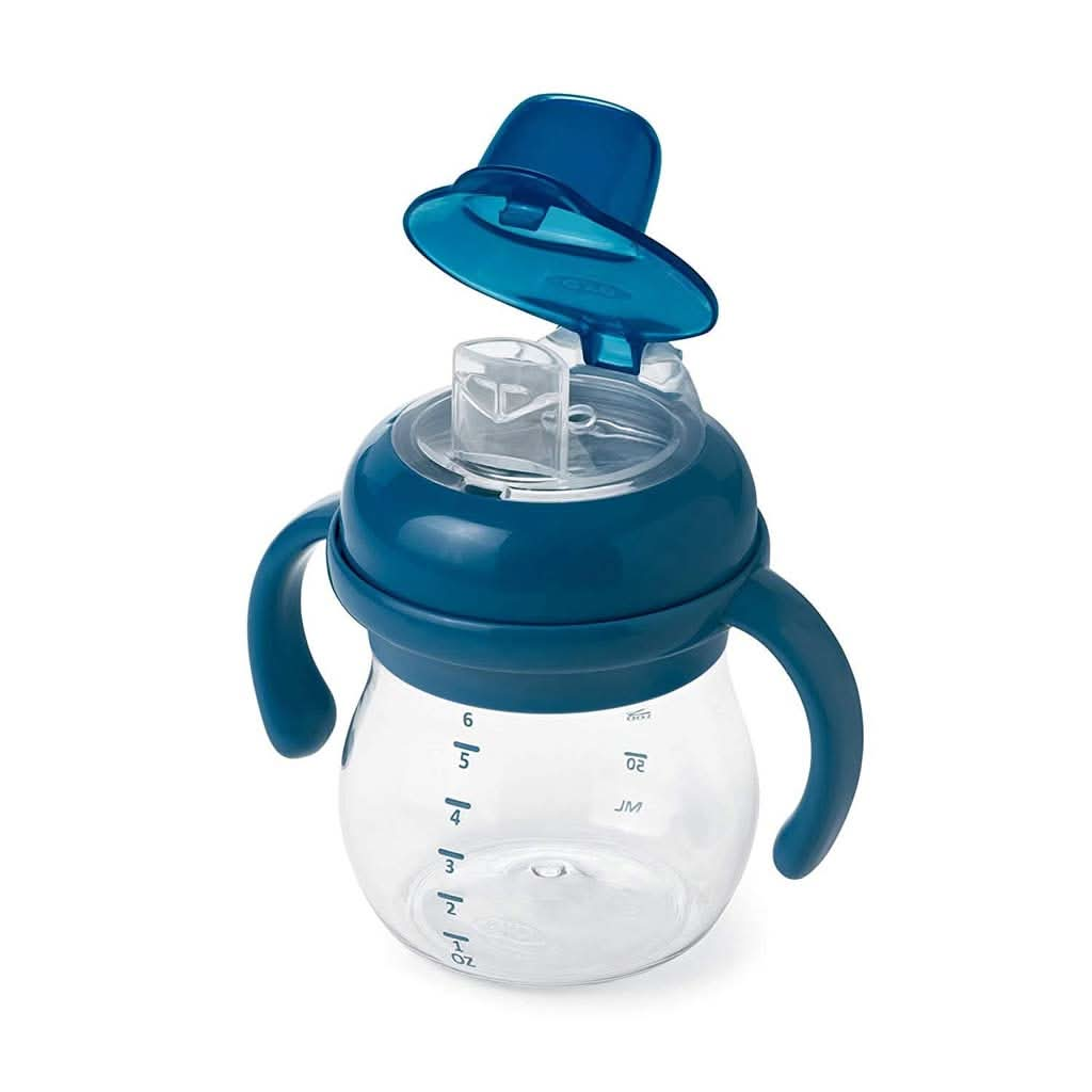 OXO TOT Transitions Soft Spout Sippy Cup with Removable Handles - 6 OZ, ANB BABY