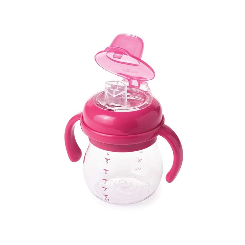 OXO TOT Transitions Soft Spout Sippy Cup with Removable Handles - 6 OZ, ANB BABY