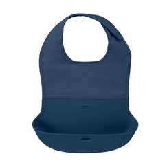 OXO Tot Waterproof Silicone Roll Up Bib with Comfort - Fit Fabric Neck, ANB BABY