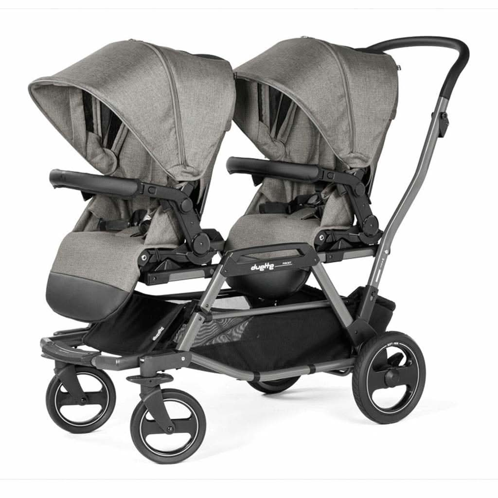 Peg Perego Duette Piroet Baby Stroller with Seats & Chassis included, City Grey, ANB BABY