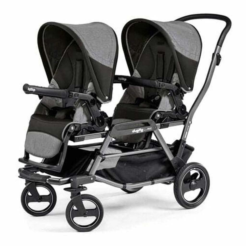 Peg Perego Duette Piroet Baby Stroller with Seats & Chassis included, City Grey, ANB BABY