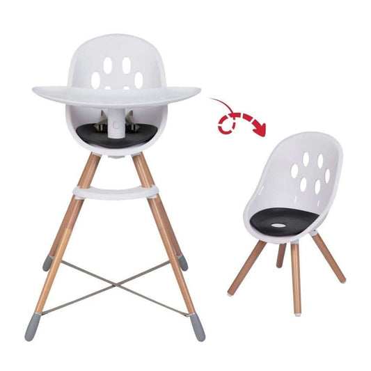 Phil & Teds V2 Poppy Wood High Chair to Chair, Black, ANB BABY