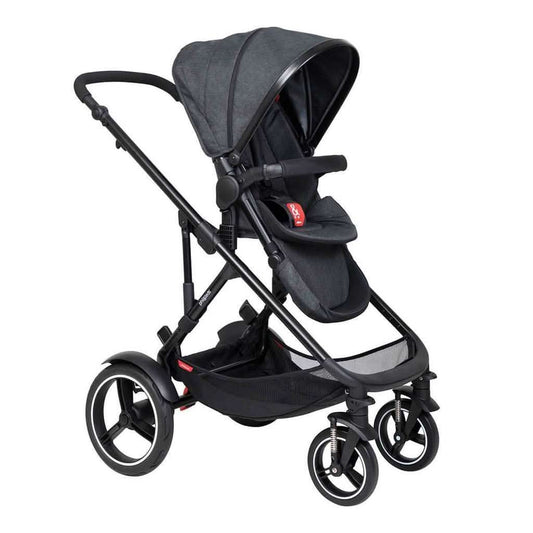 Phil & Teds V6 Voyager Stroller & Liner, Black, ANB BABY