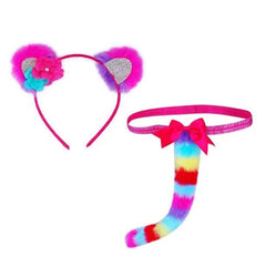 Pink Poppy Rainbow Lemur Ear & Tail Set, ANB BABY