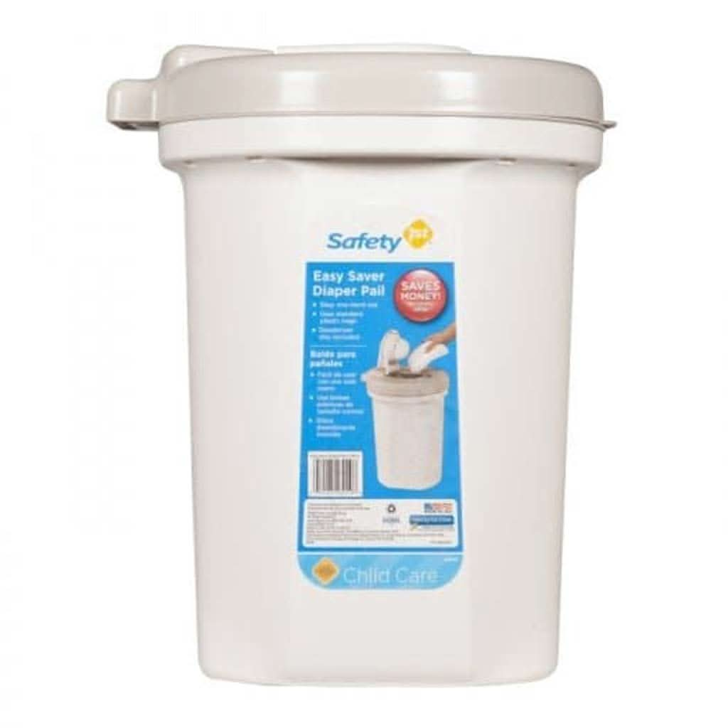 Safety 1st Easy Saver Diaper Pail, White, ANB BABY