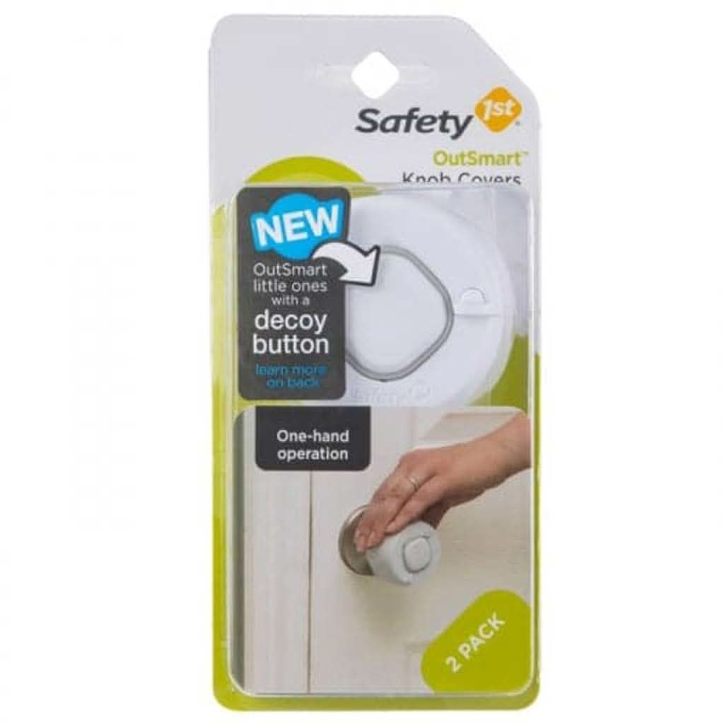 Safety 1st Outsmart Knob Covers, White, Pack of 2, ANB BABY