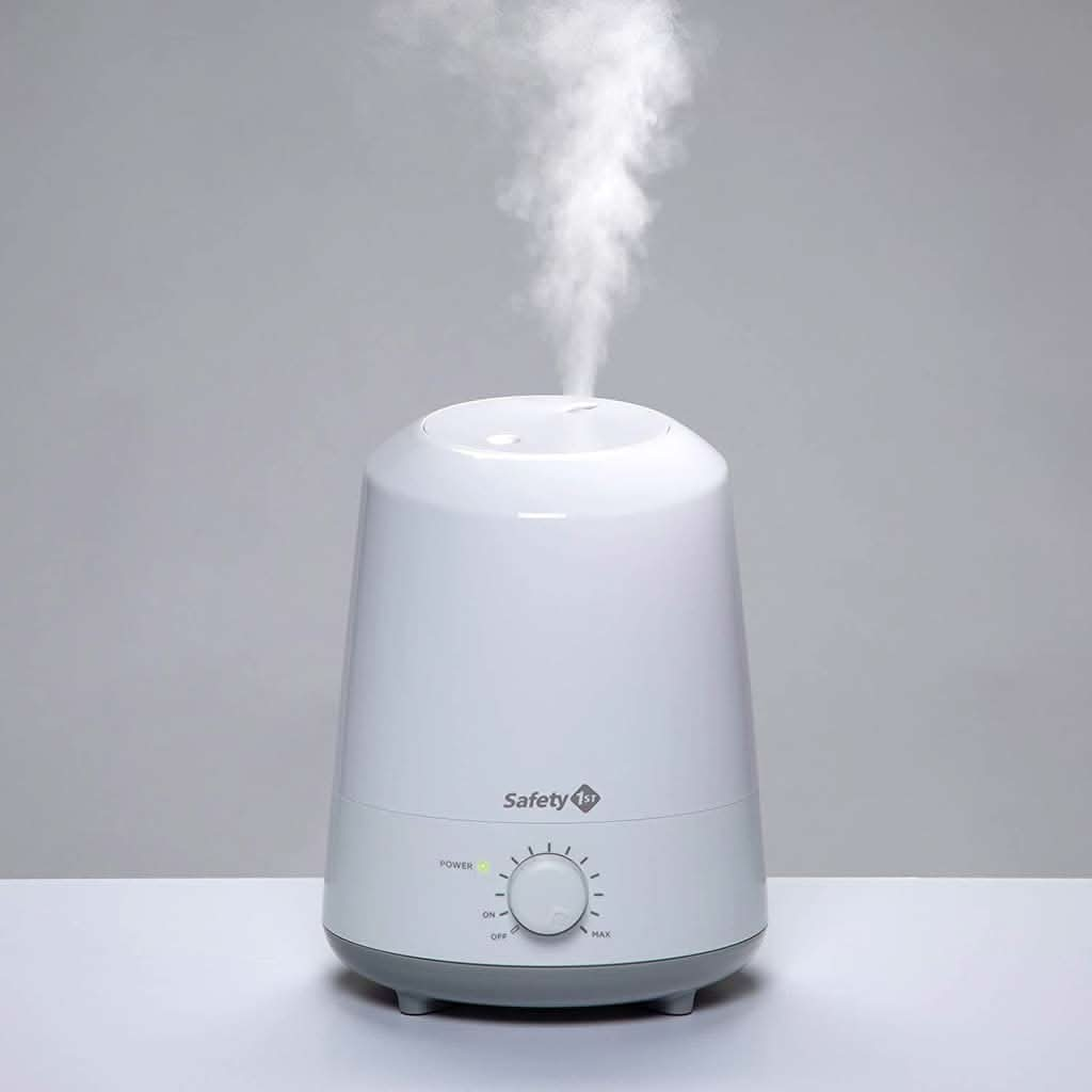 Safety 1st Stay Clean Ultrasonic Tabletop Humidifier, Small, White, ANB BABY