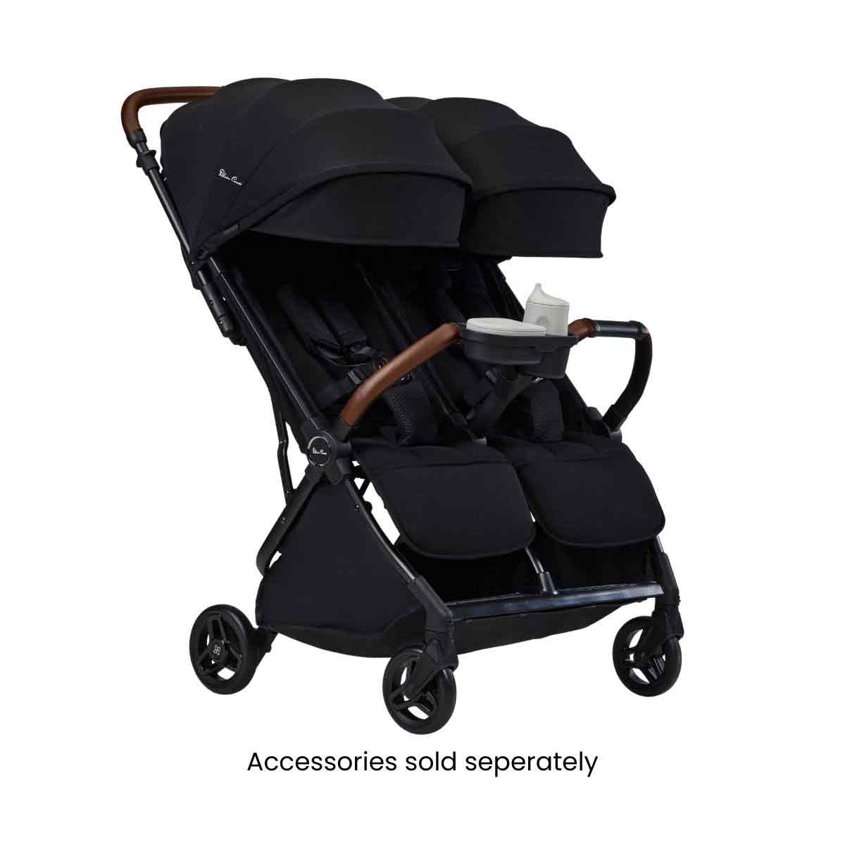 Silver Cross Jet Double Travel Stroller, Black - Available September, 5055836928757 - ANB Baby