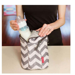 Skip Hop Grab & Go Double Bottle Bag, Chevron, ANB BABY