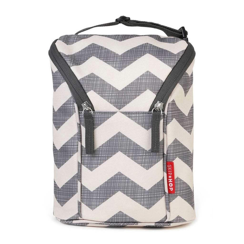 Skip Hop Grab & Go Double Bottle Bag, Chevron, ANB BABY