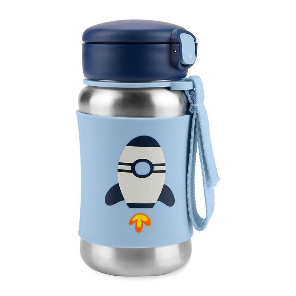 Skip Hop Spark Style Stainless Steel Bottle, Rocketship, ANB BABY