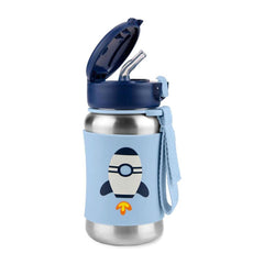 Skip Hop Spark Style Stainless Steel Bottle, Rocketship, ANB BABY