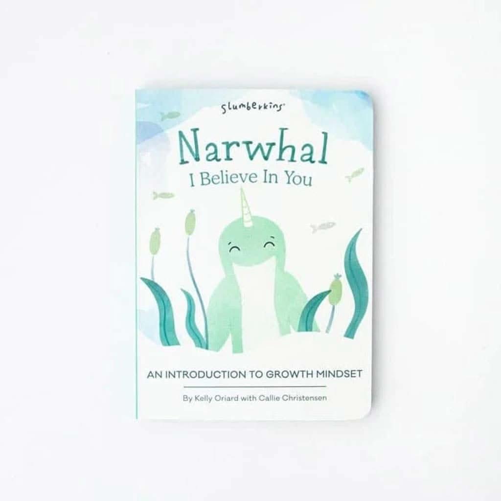 Slumberkins Sea Foam Narwhal Kin - Growth Mindset, ANB BABY