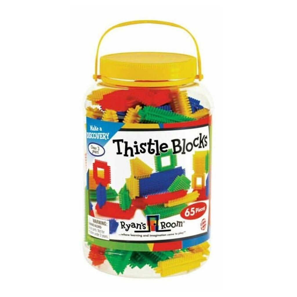 Small World Toys Thistle Block 65 Pieces Bucket, ANB BABY