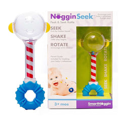 SmartNoggin NogginSeek Peek & Seek Rattle Baby Toy, ANB BABY