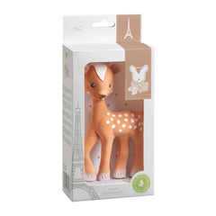 Sophie La Girafe Fanfan The Fawn Rubber Teether Toy Teether, Brown, ANB BABY