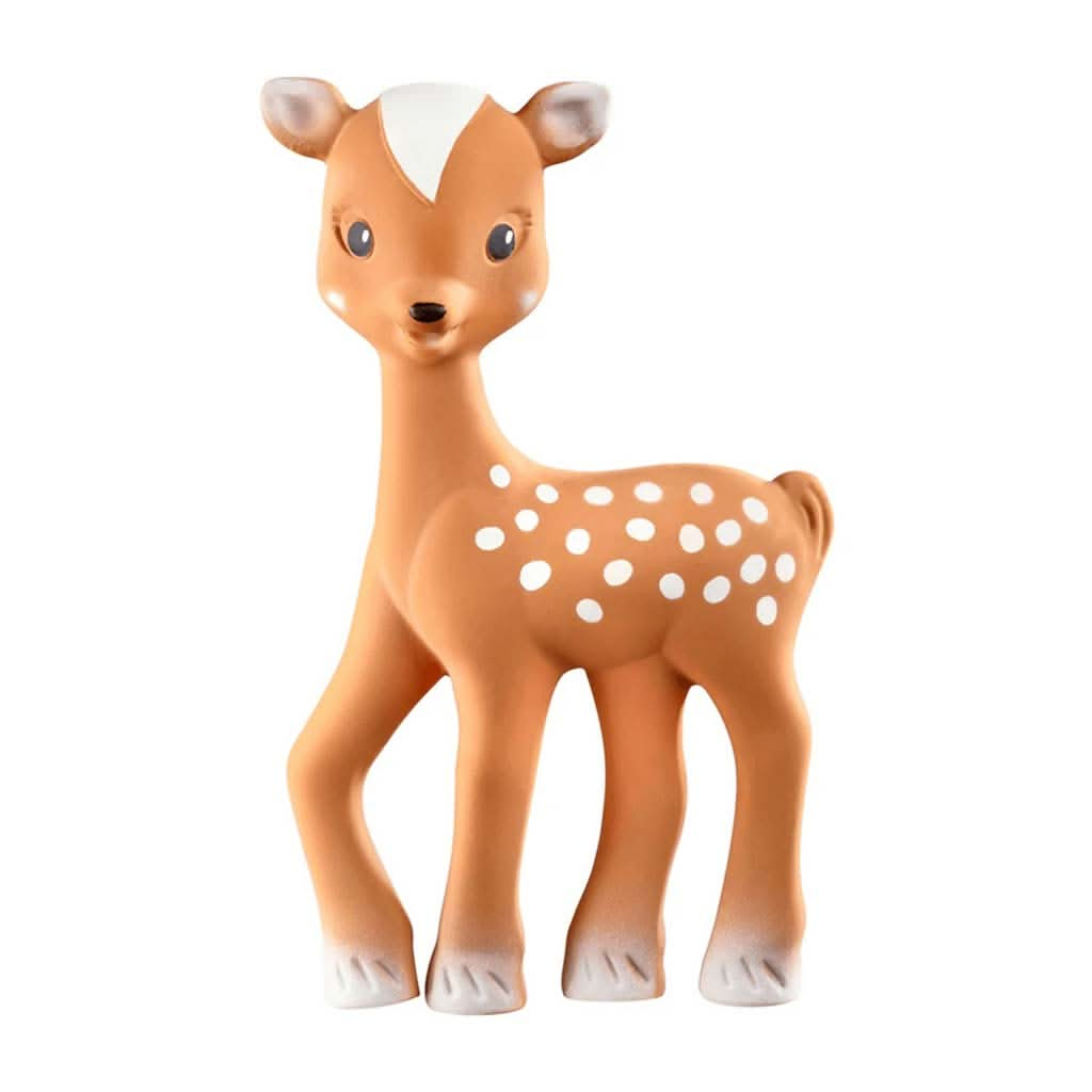 Sophie La Girafe Fanfan The Fawn Rubber Teether Toy Teether, Brown, ANB BABY