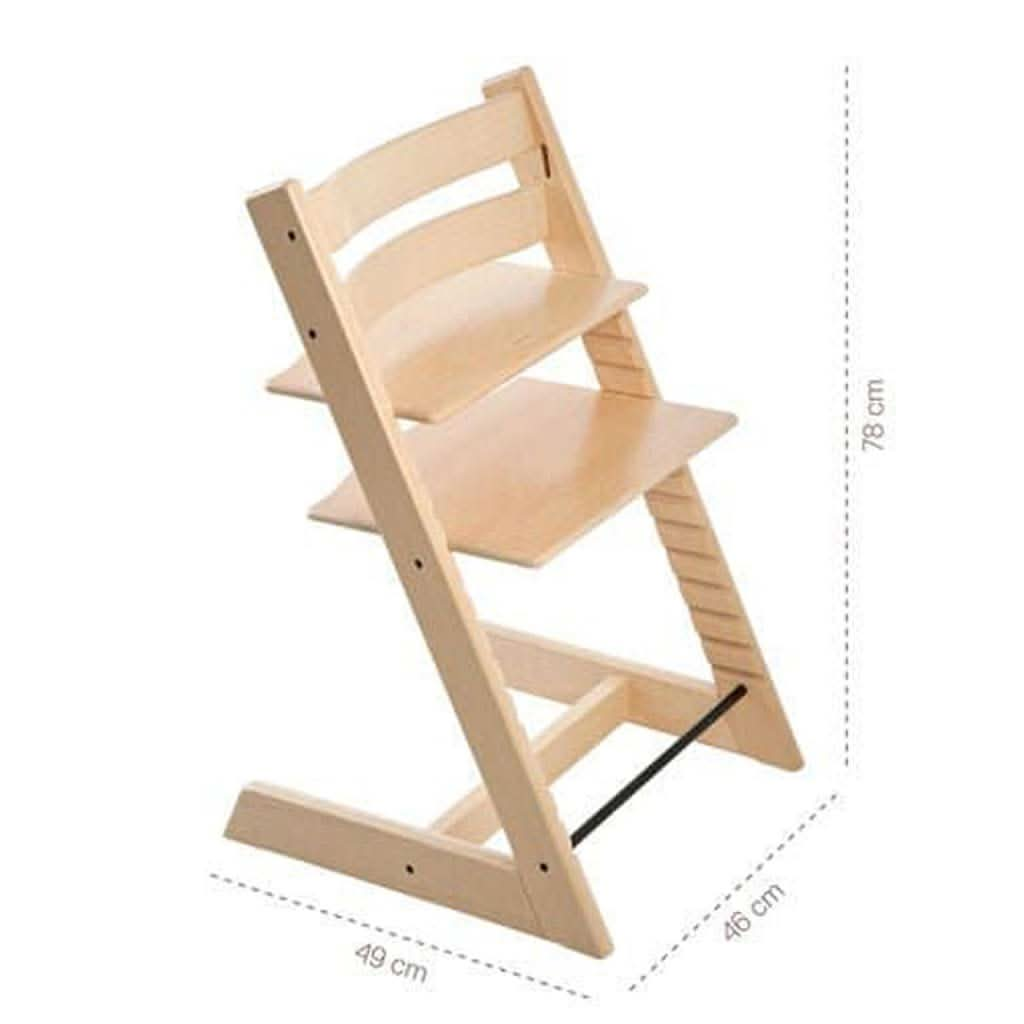 Stokke Beech Wood Ergonomic 2019 Tripp Trapp High Chair, Oak Black, ANB BABY