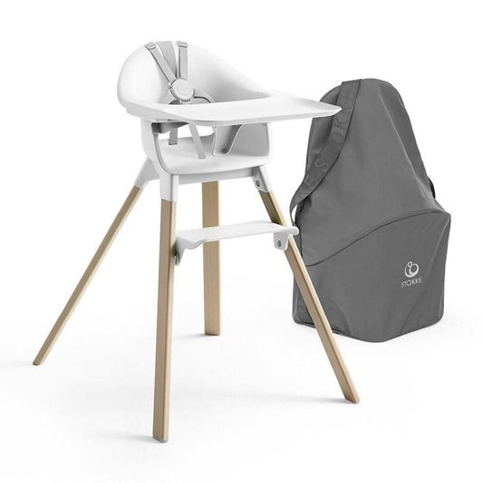 Stokke Clikk High Chair with Travel Bag, White - ANB Baby