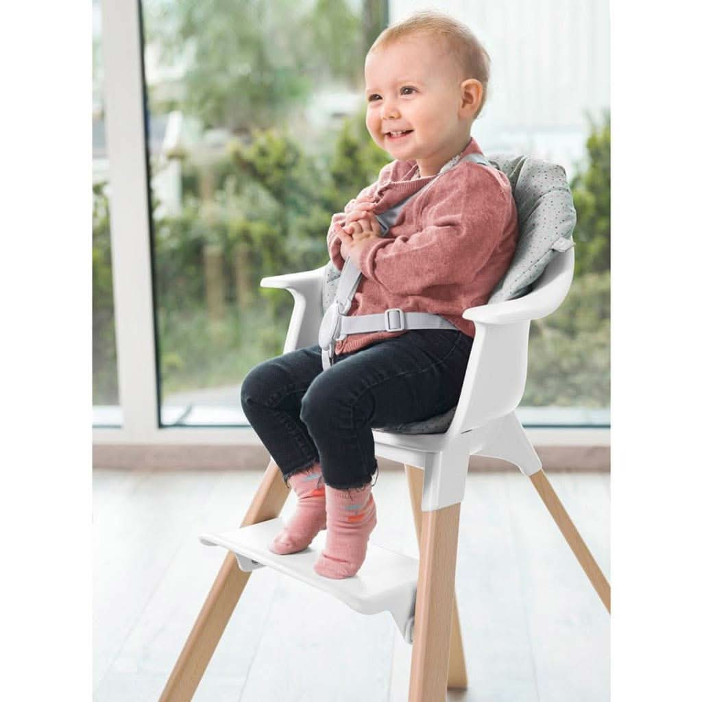 Stokke Clikk High Chair with Travel Bag, White, ANB BABY