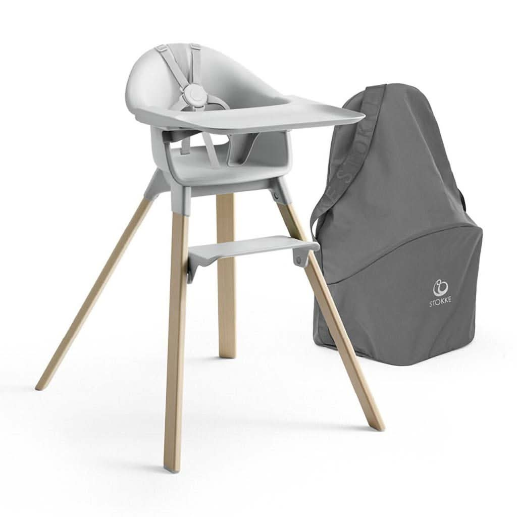 Stokke Clikk High Chair with Travel Bag, White, ANB BABY