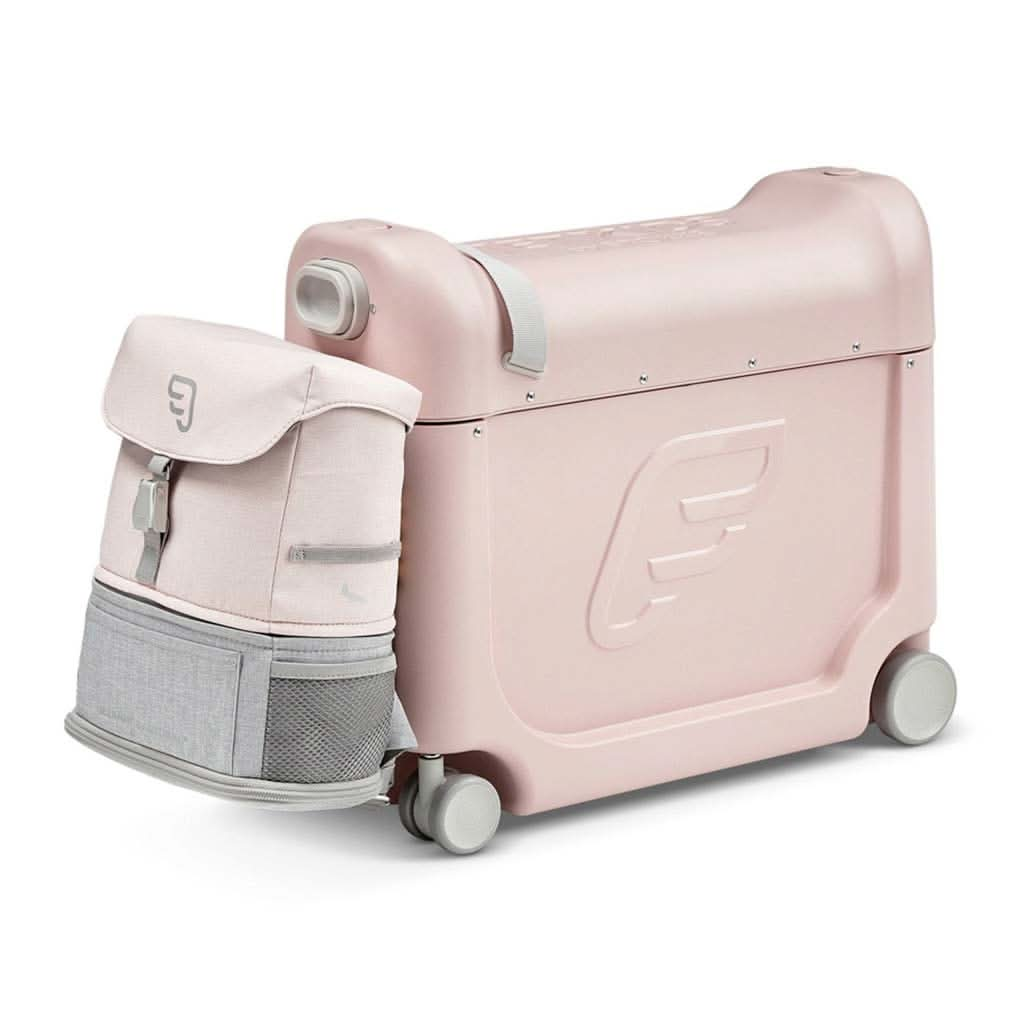 Stokke Jetkids BedBox + Crew Backpack Travel Bundle, Pink, ANB BABY