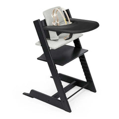 Stokke Tripp Trapp Adjustable Wooden Baby High Chair Set with Baby Seat and Harness, ANB BABY