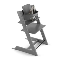 Stokke Tripp Trapp Adjustable Wooden Baby High Chair Set with Baby Seat and Harness, ANB BABY