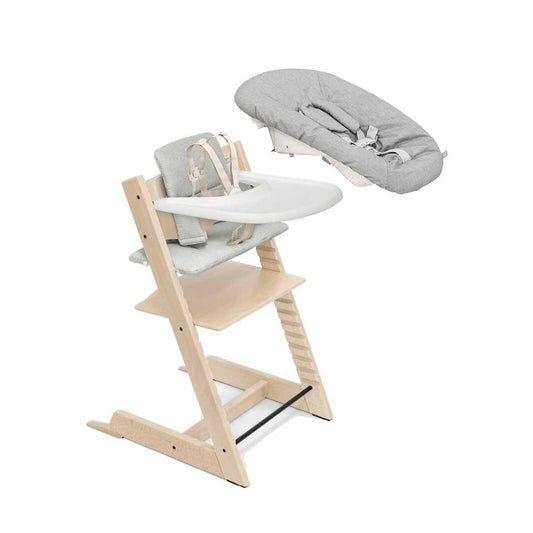 Stokke Tripp Trapp High Chair 2 with Cushion, Newborn Set and Stokke Tray, ANB BABY