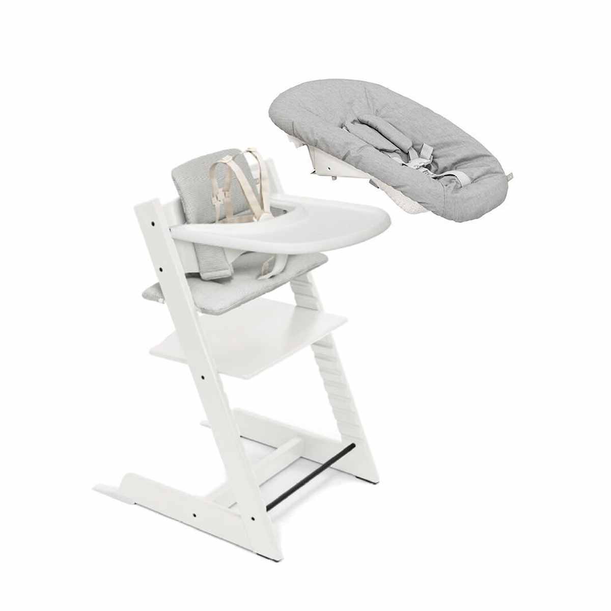 Stokke Tripp Trapp High Chair 2 with Cushion, Newborn Set and Stokke Tray, ANB BABY