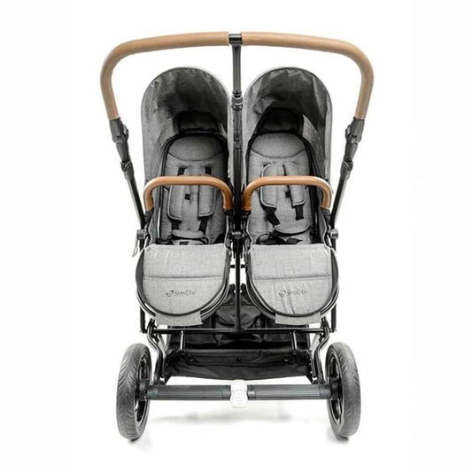 StrollAir Twin Way Twin Stroller/Double Stroller - Denim Slate, ANB BABY