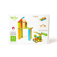 Tegu Magnetic Wooden Block Set, Tints 14 - 42 Piece Sets, ANB BABY