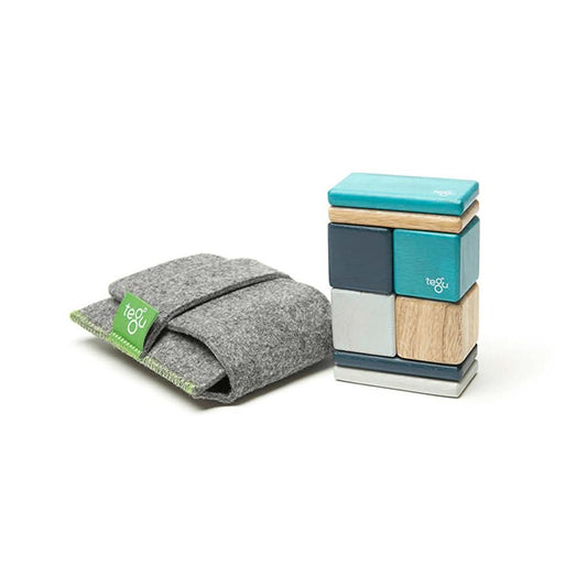 Tegu Original Pocket Pouch Magnetic Wooden Block Set, 8 - Piece, ANB BABY