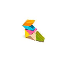 Tegu Pocket Pouch Prism Magnetic Wooden Blocks, 6 - Piece, ANB BABY